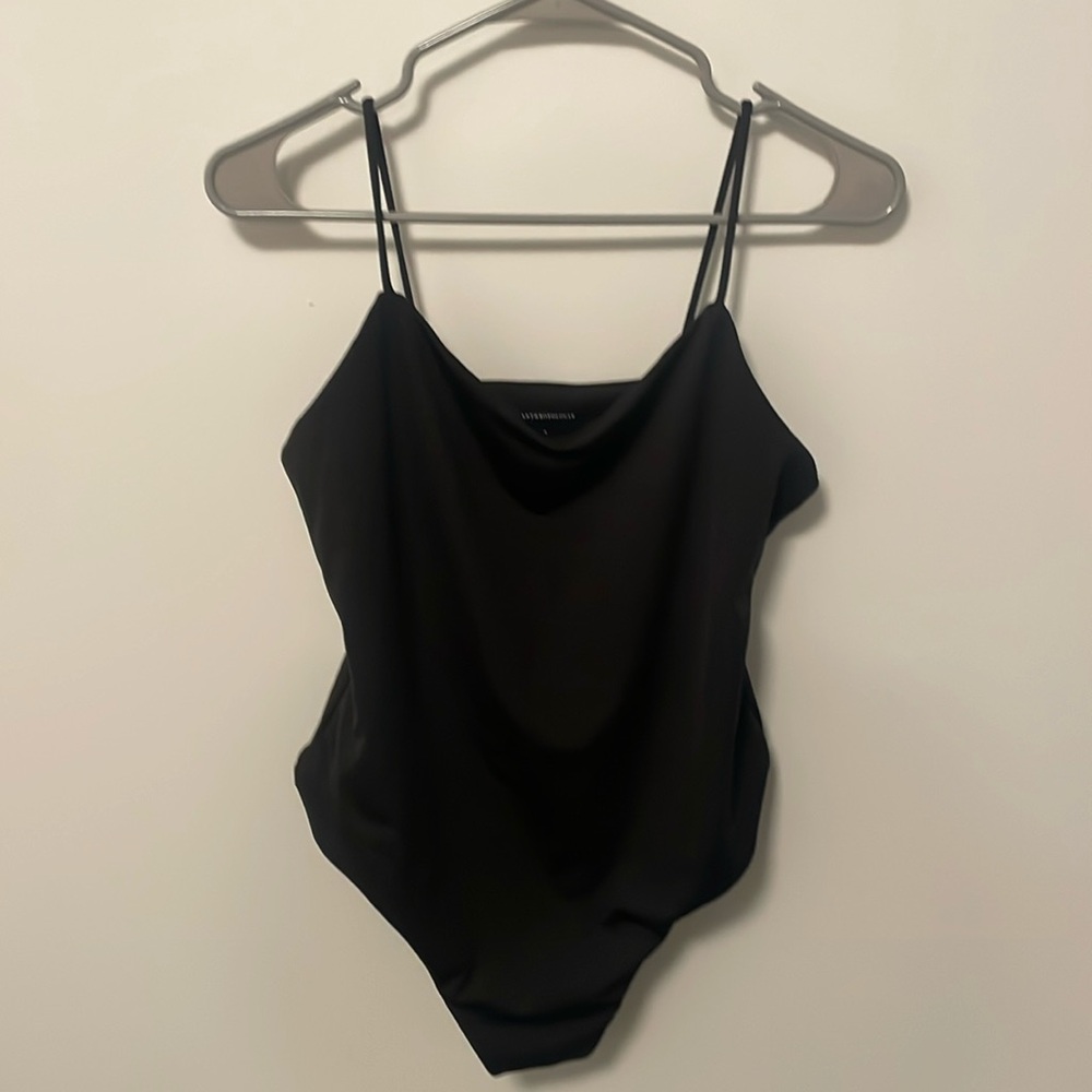 Black bodysuit by Anthropologie